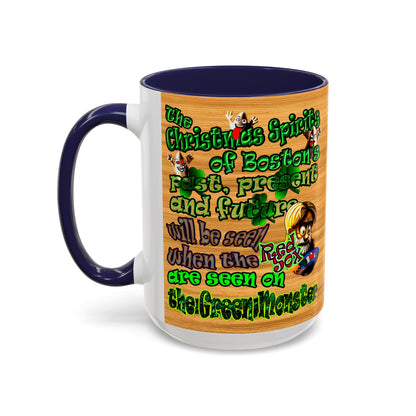 christmas spirits of boston - Accent Mug (butterscotch wood finish)