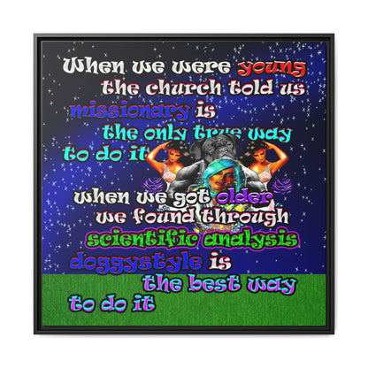 doggystyle - framed canvas art ('snoops' background)