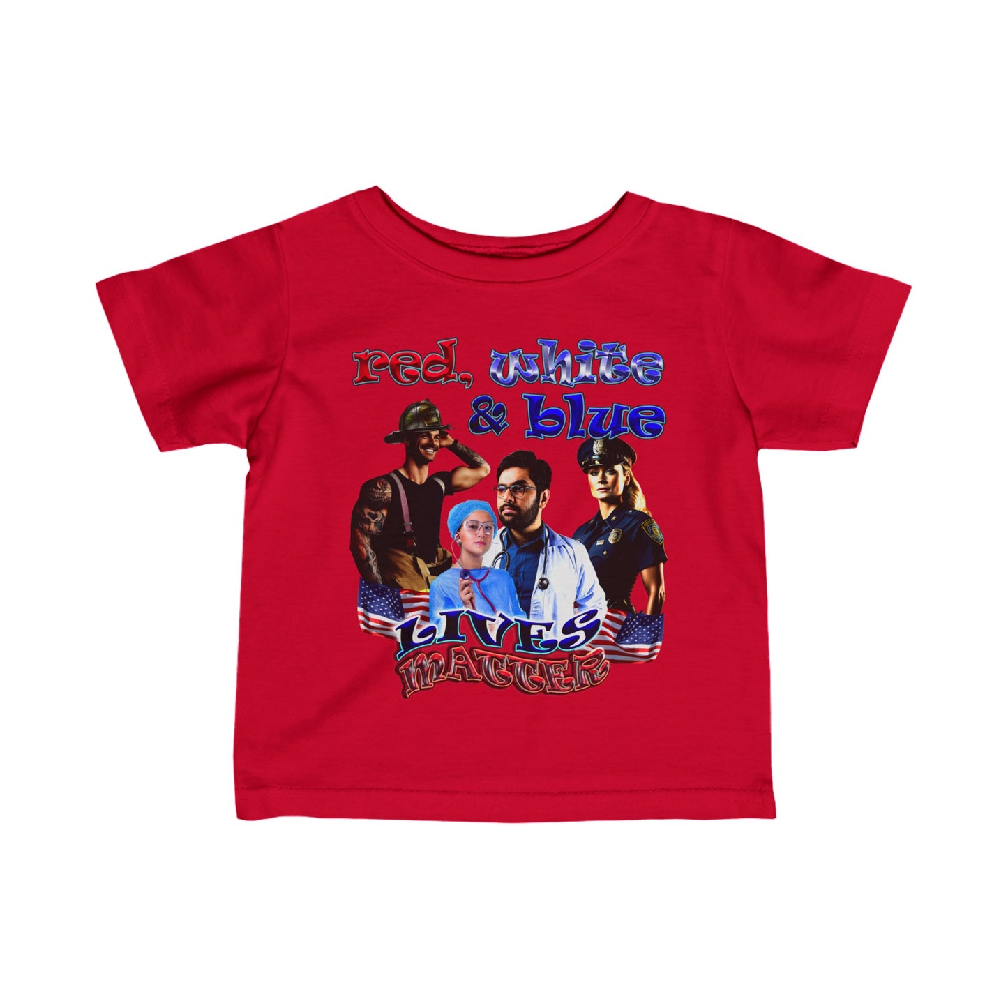 rw&b lives matter - Infant Fine Jersey Tee