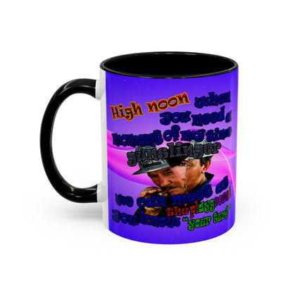 high noon - Accent Mug (purple-pink wave)