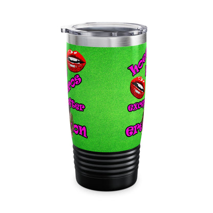hoes b4 bros - Ringneck Tumbler, 20oz (green turf)