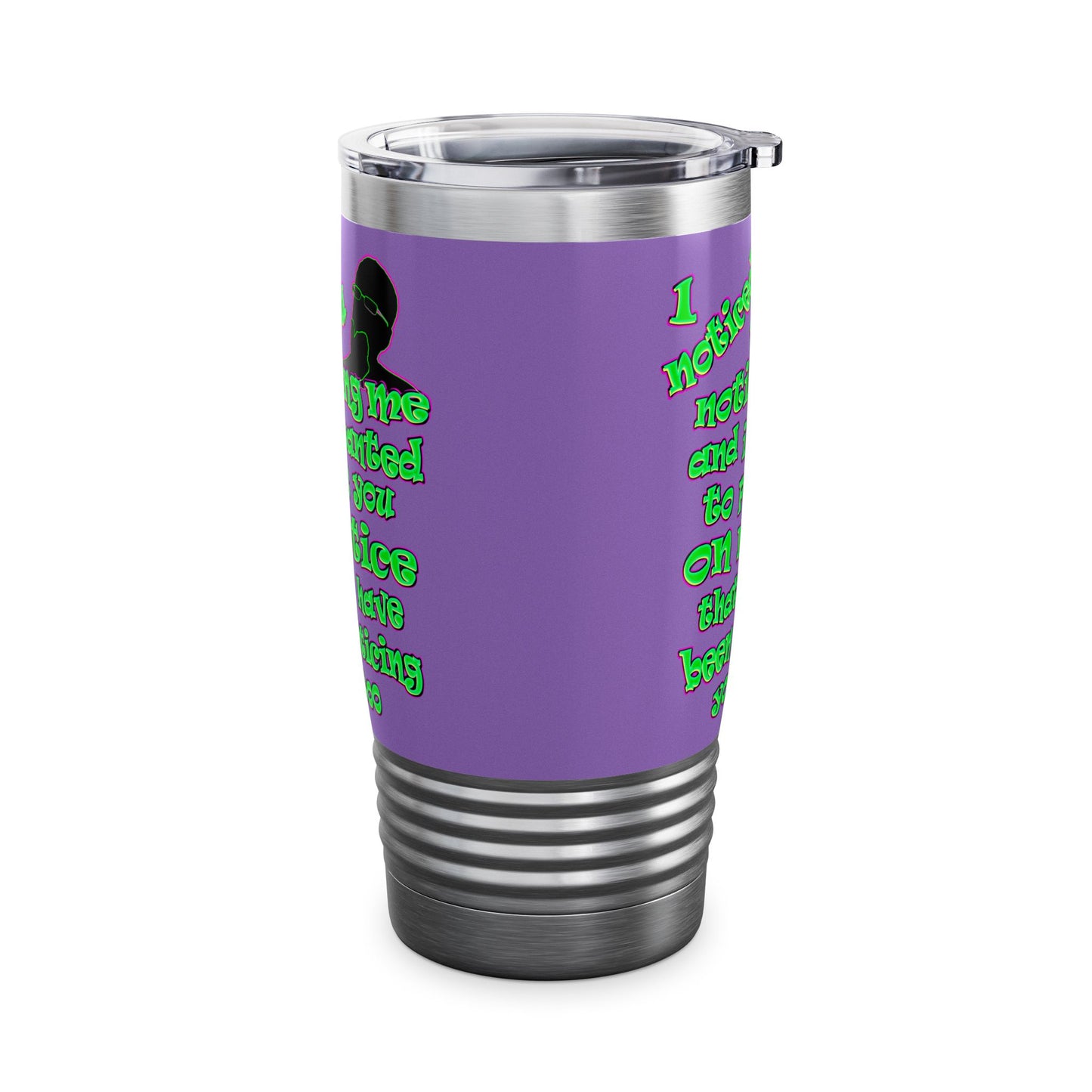 noticed you noticing - Ringneck Tumbler, 20oz (light purple)
