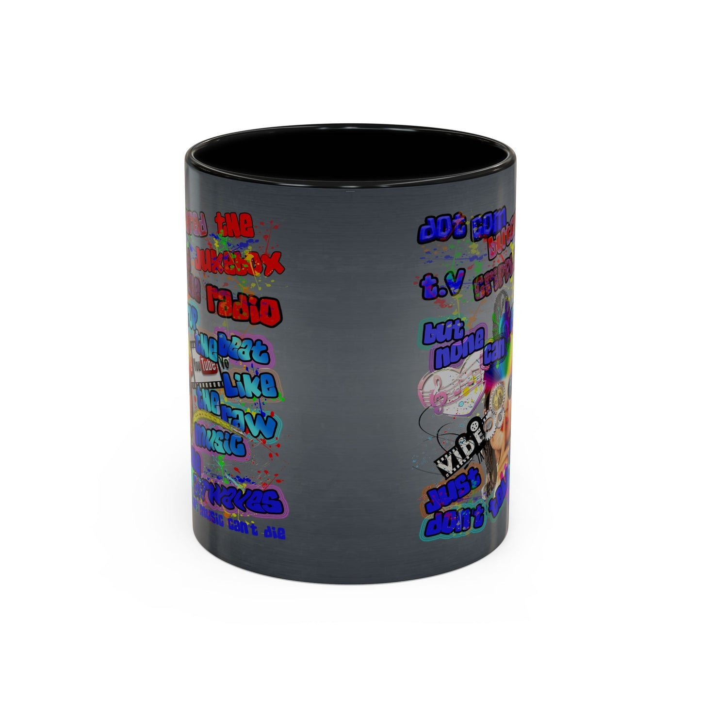 drop the beat - Accent Mug (grey-light grey)