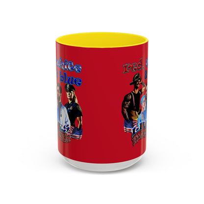 rw&b lives matter - Accent Mug (dark red)