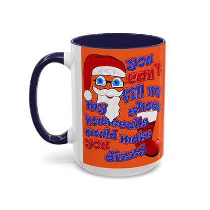 santa's shoes - Accent Mug (orange)