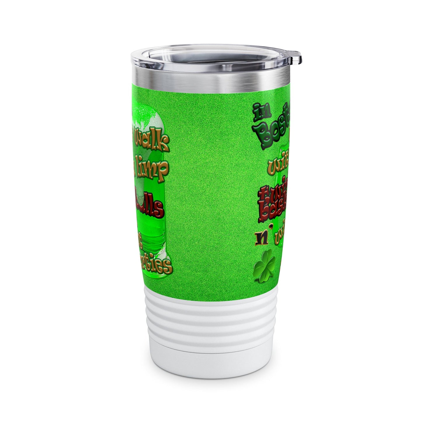 celtics logo - Ringneck Tumbler, 20oz (green turf)