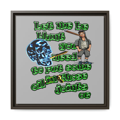 og - framed canvas art (light grey)