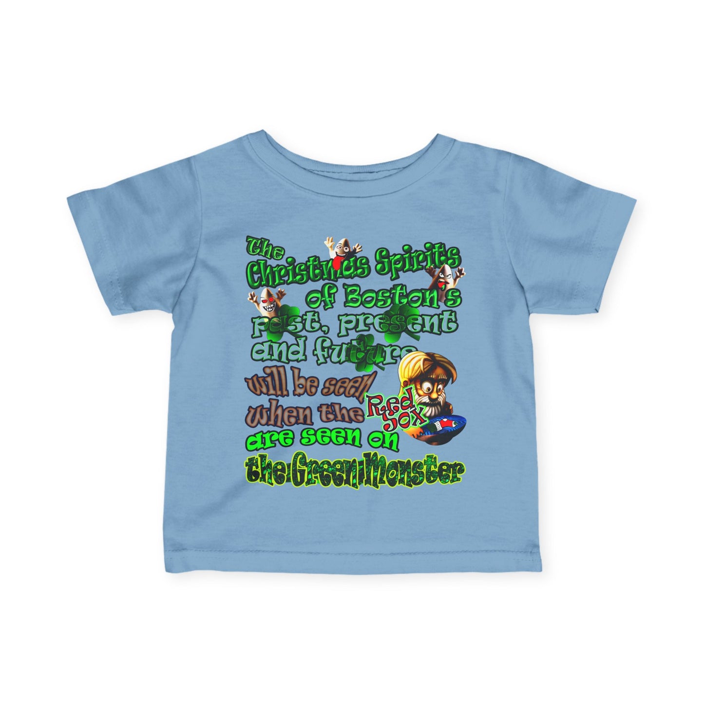 christmas spirits of boston - Infant Fine Jersey Tee