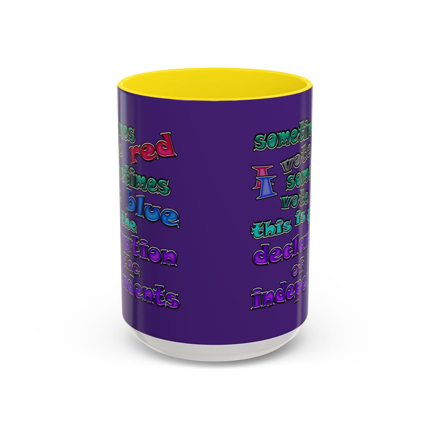 declaration of the independents - Accent Mug (purple)