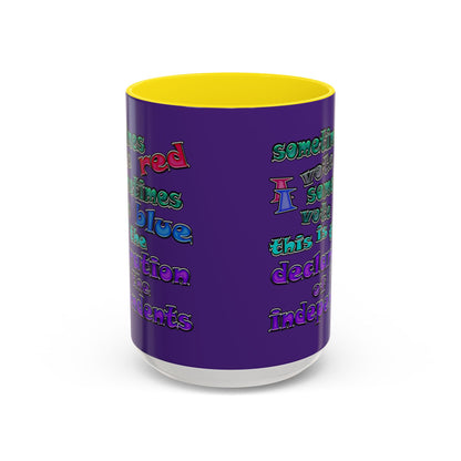 declaration of the independents - Accent Mug (purple)