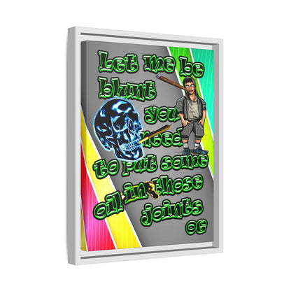 og - framed canvas art (rainbow split)