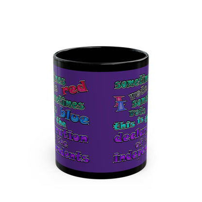 declaration of the independents - Black Mug (purple)