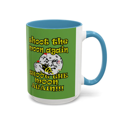 shoot the moon again - Accent Mug (green)
