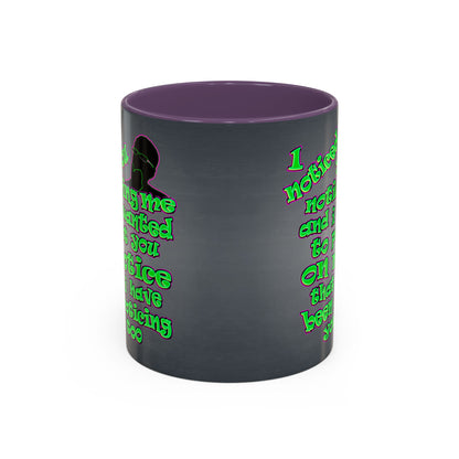 noticed you noticing - Accent Mug (grey-light grey)