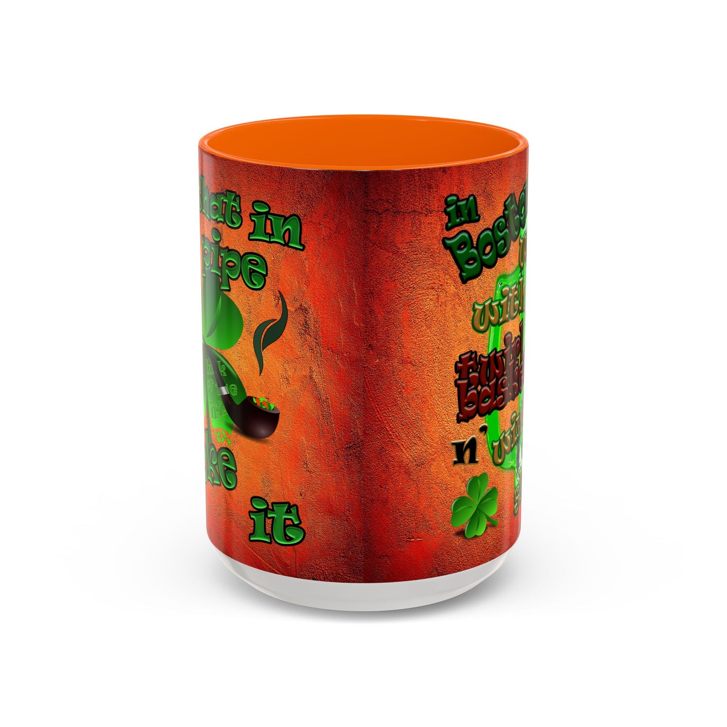 celtics logo - Accent Mug (burnt orange)