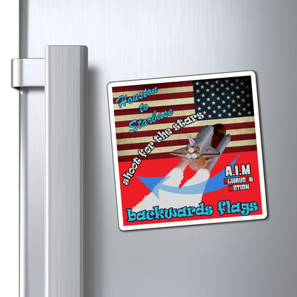 shoot for the stars - Magnets - (red)