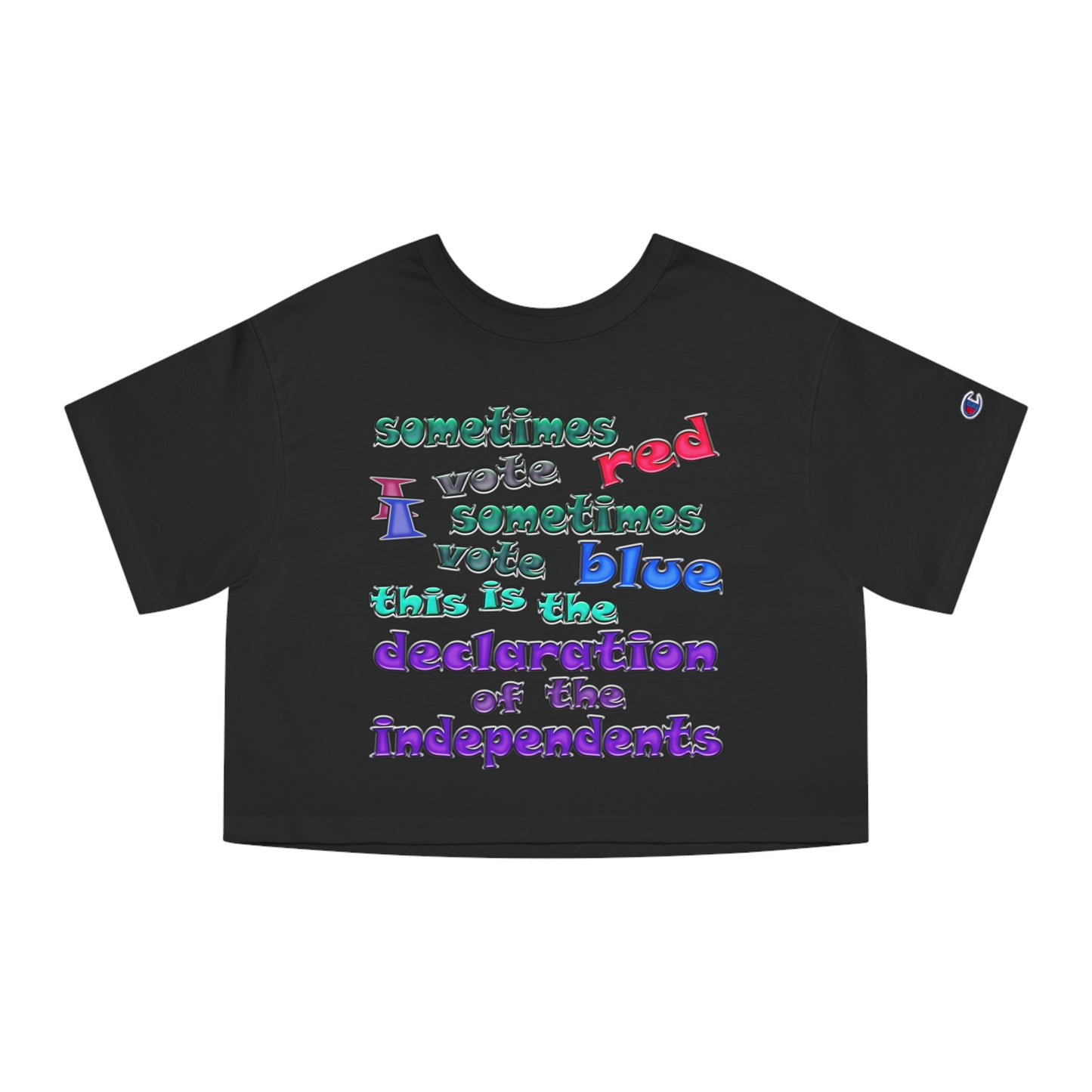 declaration of the independents - Champion Women's Heritage Cropped T-Shirt