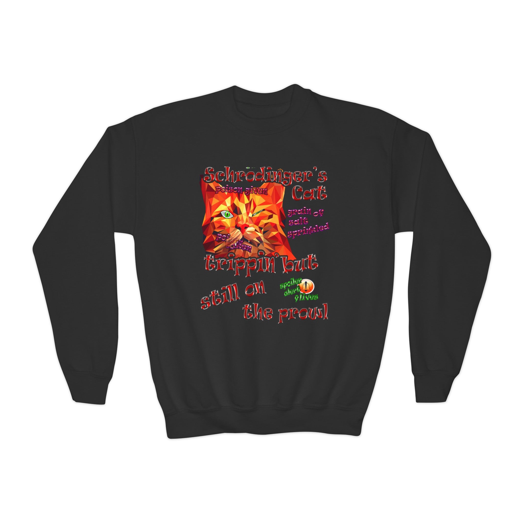 schrodinger's cat - Youth Crewneck Sweatshirt