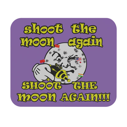 shoot the moon again - Mouse Pad (Rectangle) (light purple)