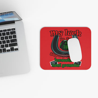 my luck - Mouse Pad (Rectangle) (red)