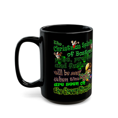 christmas spirits of boston - Black Mug (black)