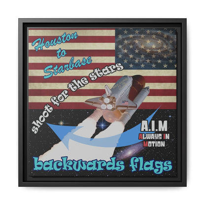shoot for the stars - framed canvas art