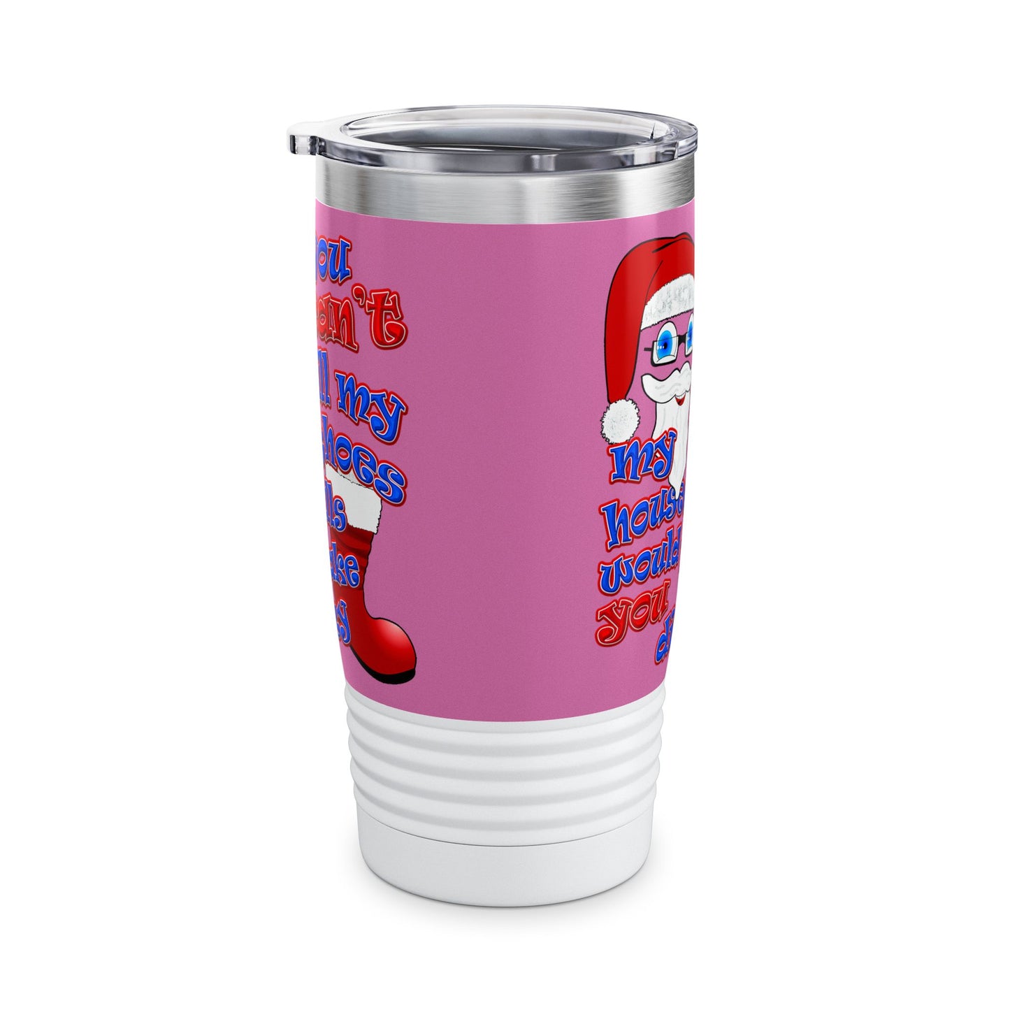 santa's shoes - Ringneck Tumbler, 20oz (light pink)