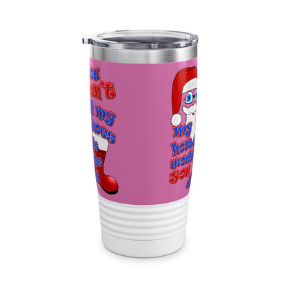 santa's shoes - Ringneck Tumbler, 20oz (light pink)