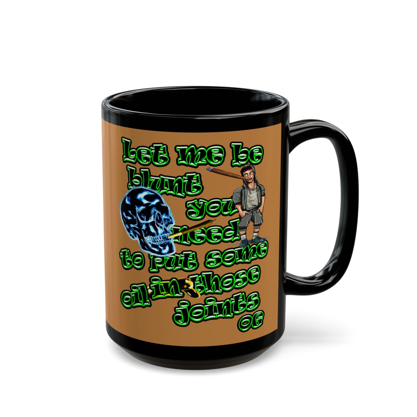 og - Black Mug (light brown)