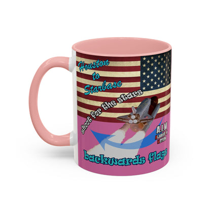 shoot for the stars - Accent Mug (light pink)