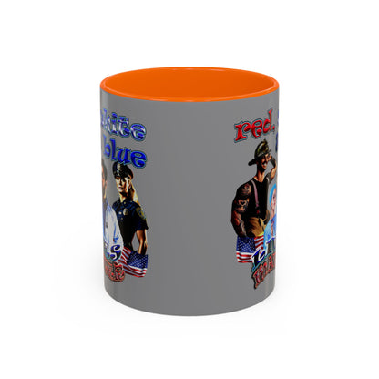 rw&b lives matter - Accent Mug (grey)