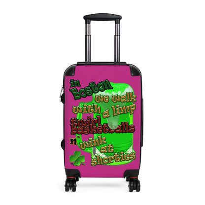 celtics logo - Suitcase (pink)