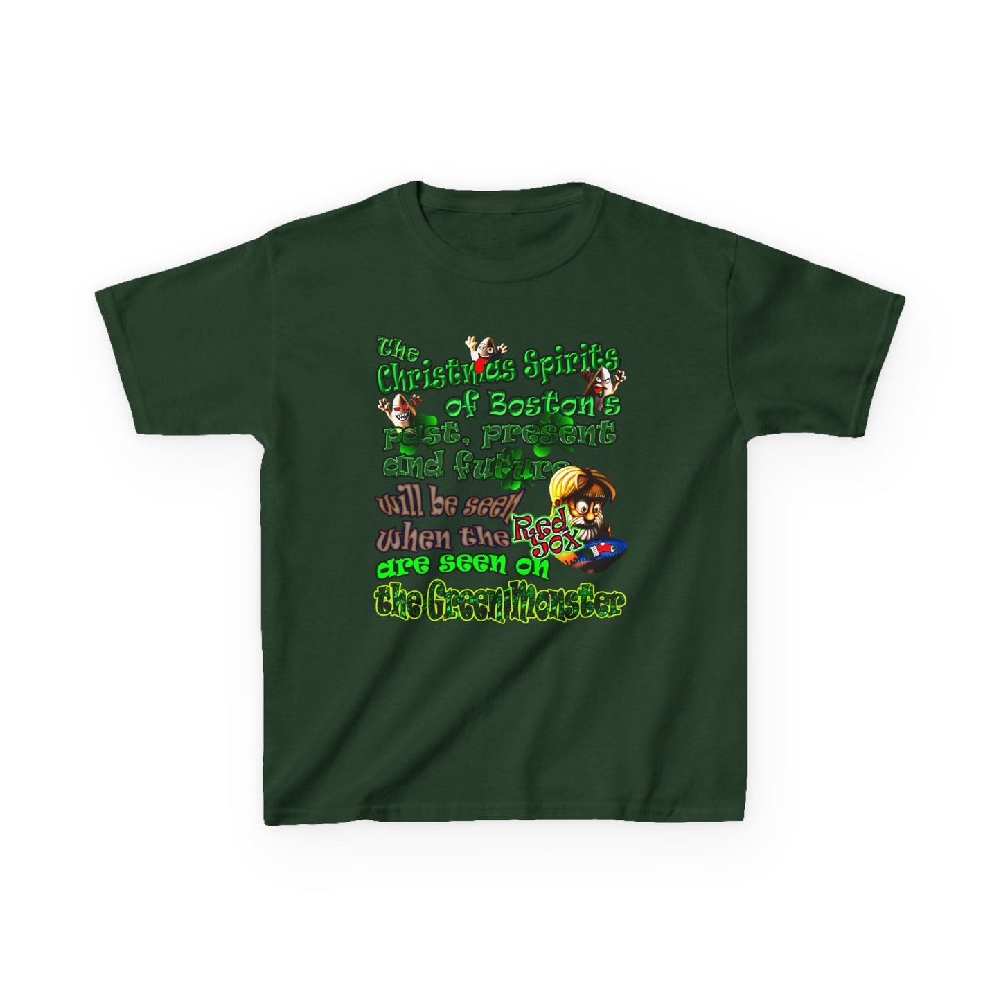 christmas spirits of boston - Kids Heavy Cotton™ Tee