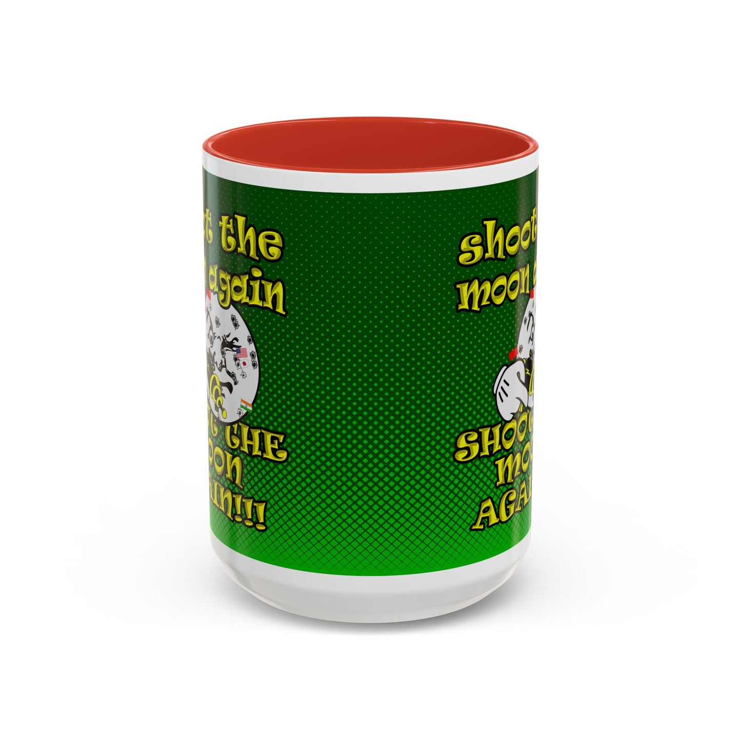 shoot the moon again - Accent Mug (logo green)