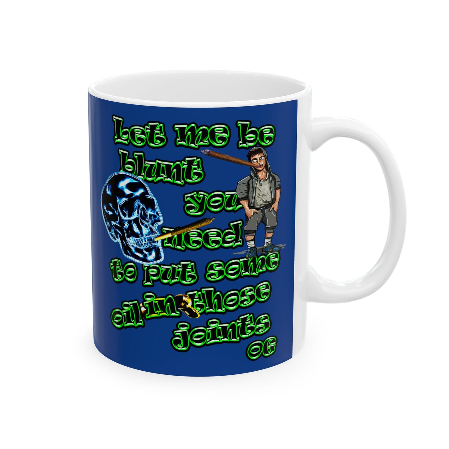 og - White Mug (dark blue)