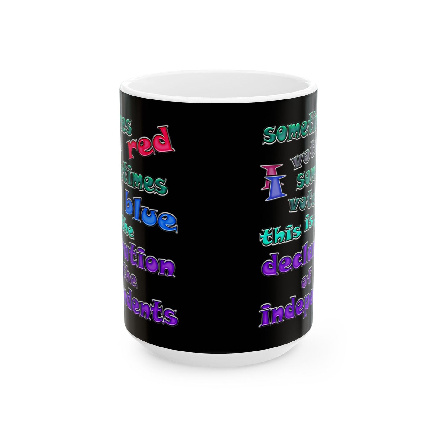 declaration of the independents - White Mug (black)