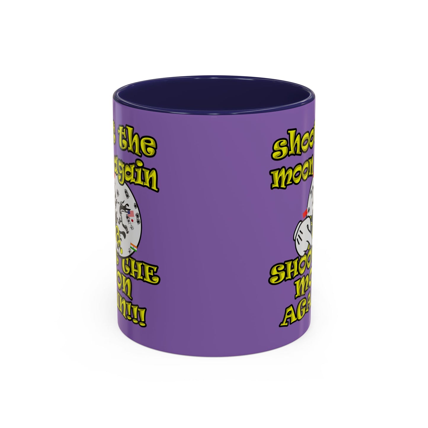 shoot the moon again - Accent Mug (light purple)