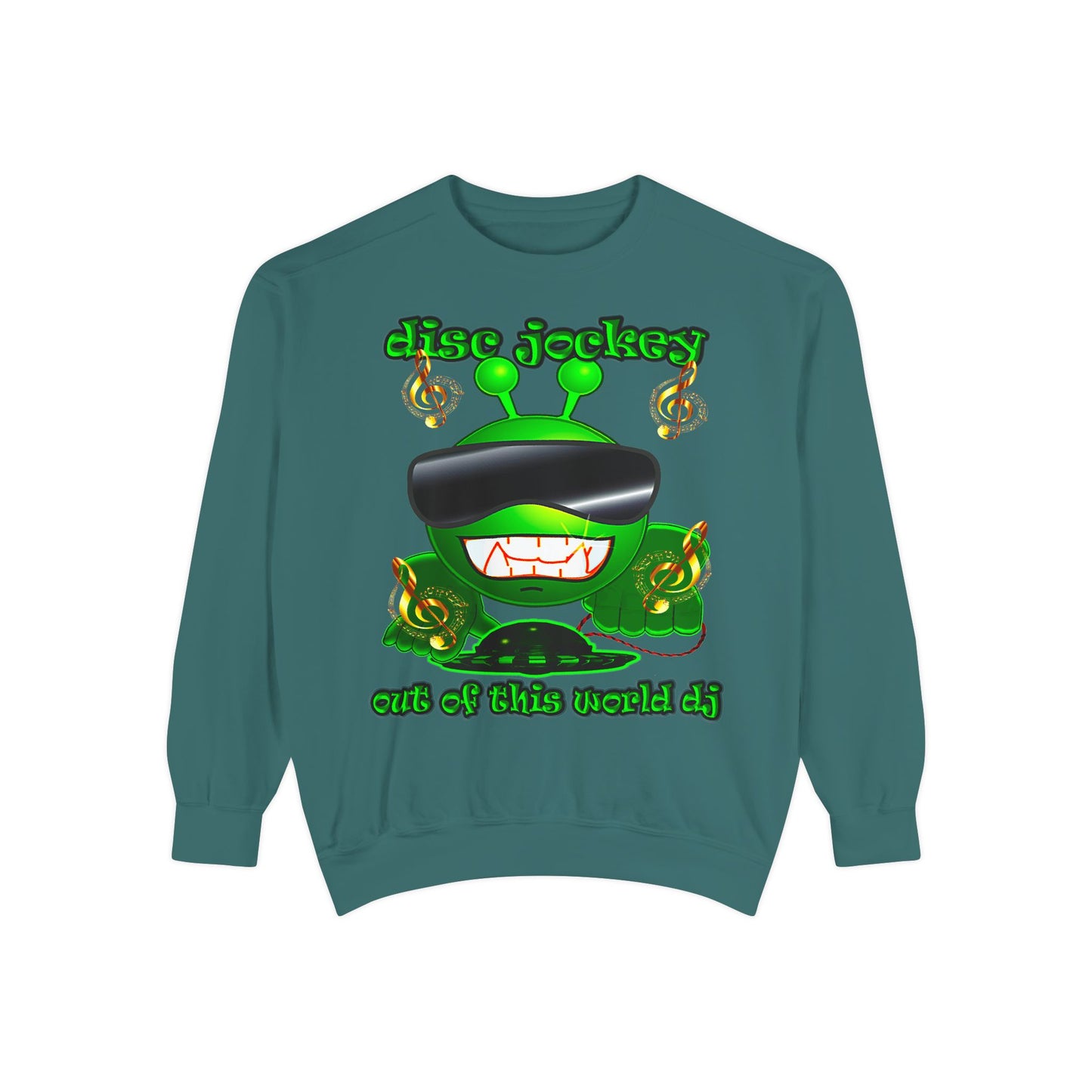 disc jockey - Unisex Garment-Dyed Sweatshirt