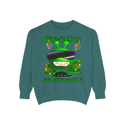 disc jockey - Unisex Garment-Dyed Sweatshirt