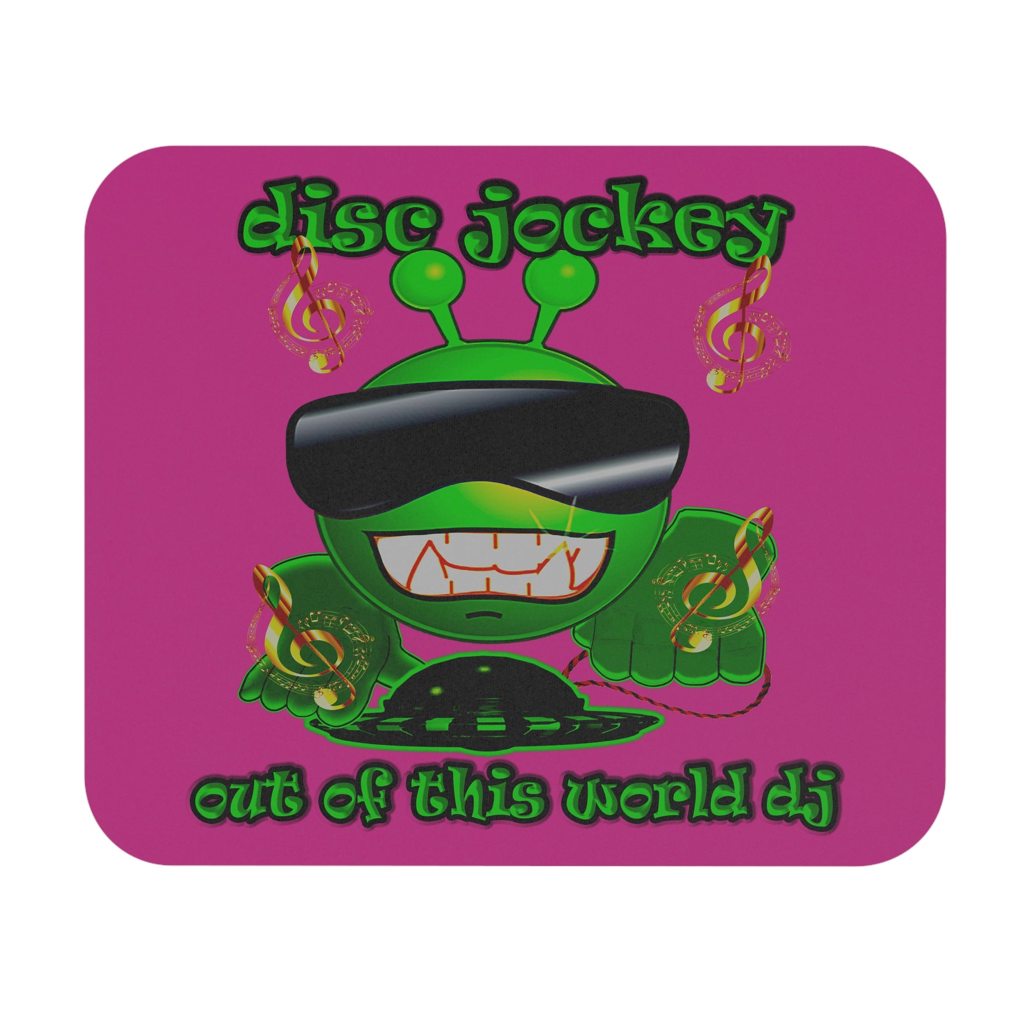 disc jockey - Mouse Pad (Rectangle) (pink)