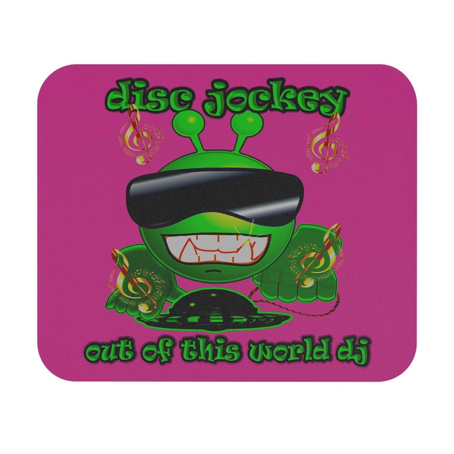 disc jockey - Mouse Pad (Rectangle) (pink)