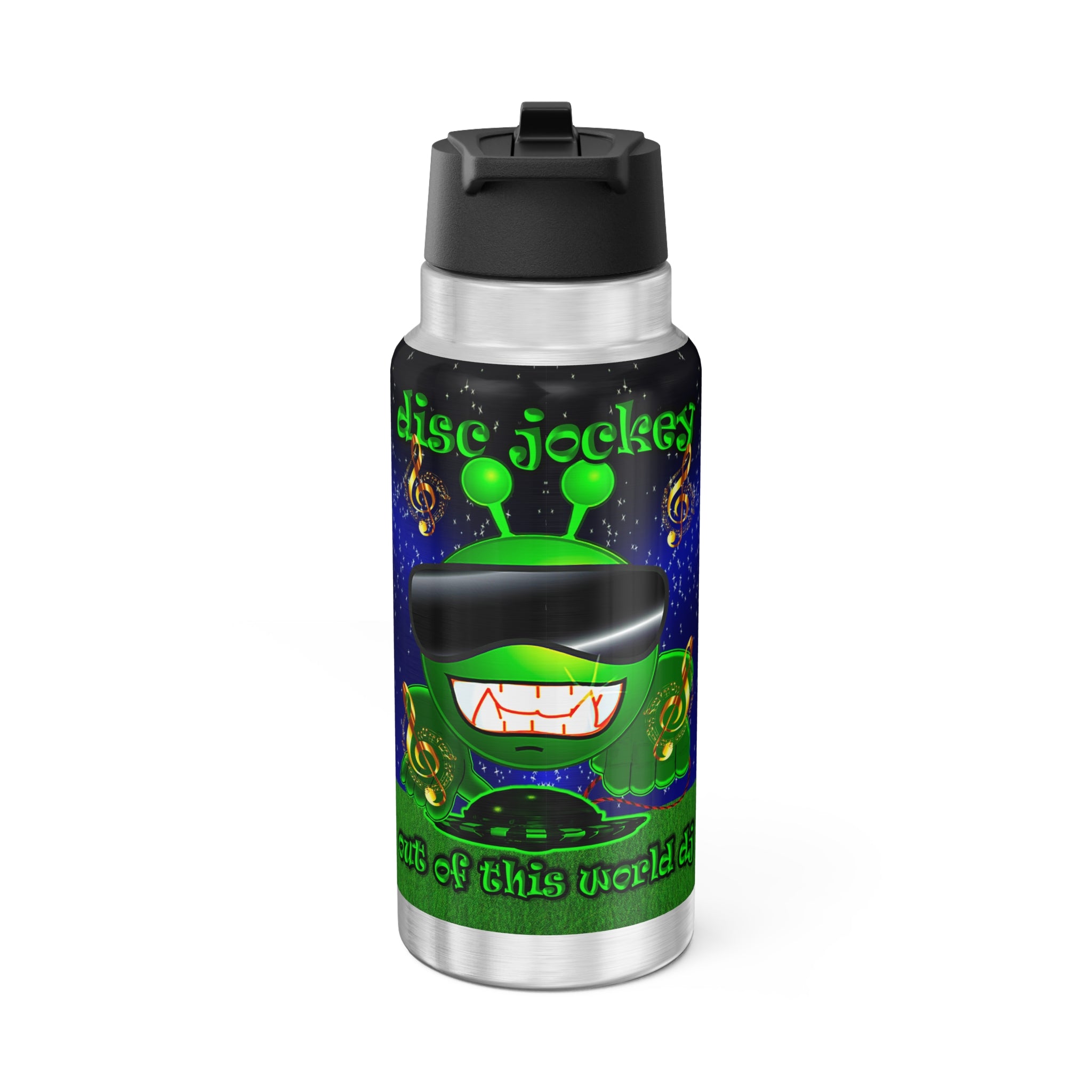 disc jockey - Gator Tumbler, 32oz ('snoops' background)