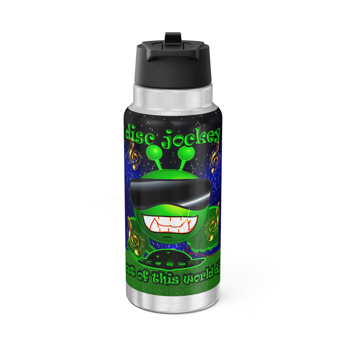 disc jockey - Gator Tumbler, 32oz ('snoops' background)