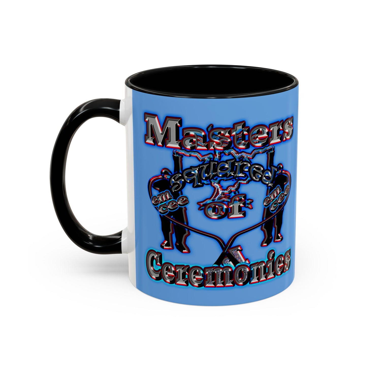 em cee squared - Accent Mug (light blue)