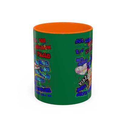 drop the beat - Accent Mug (dark green)
