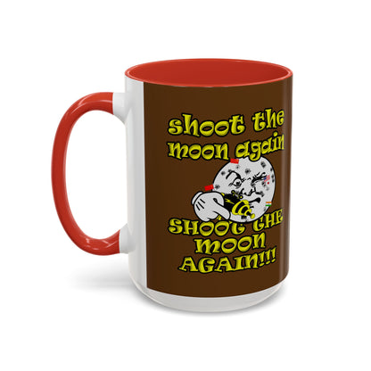 shoot the moon again - Accent Mug (brown)