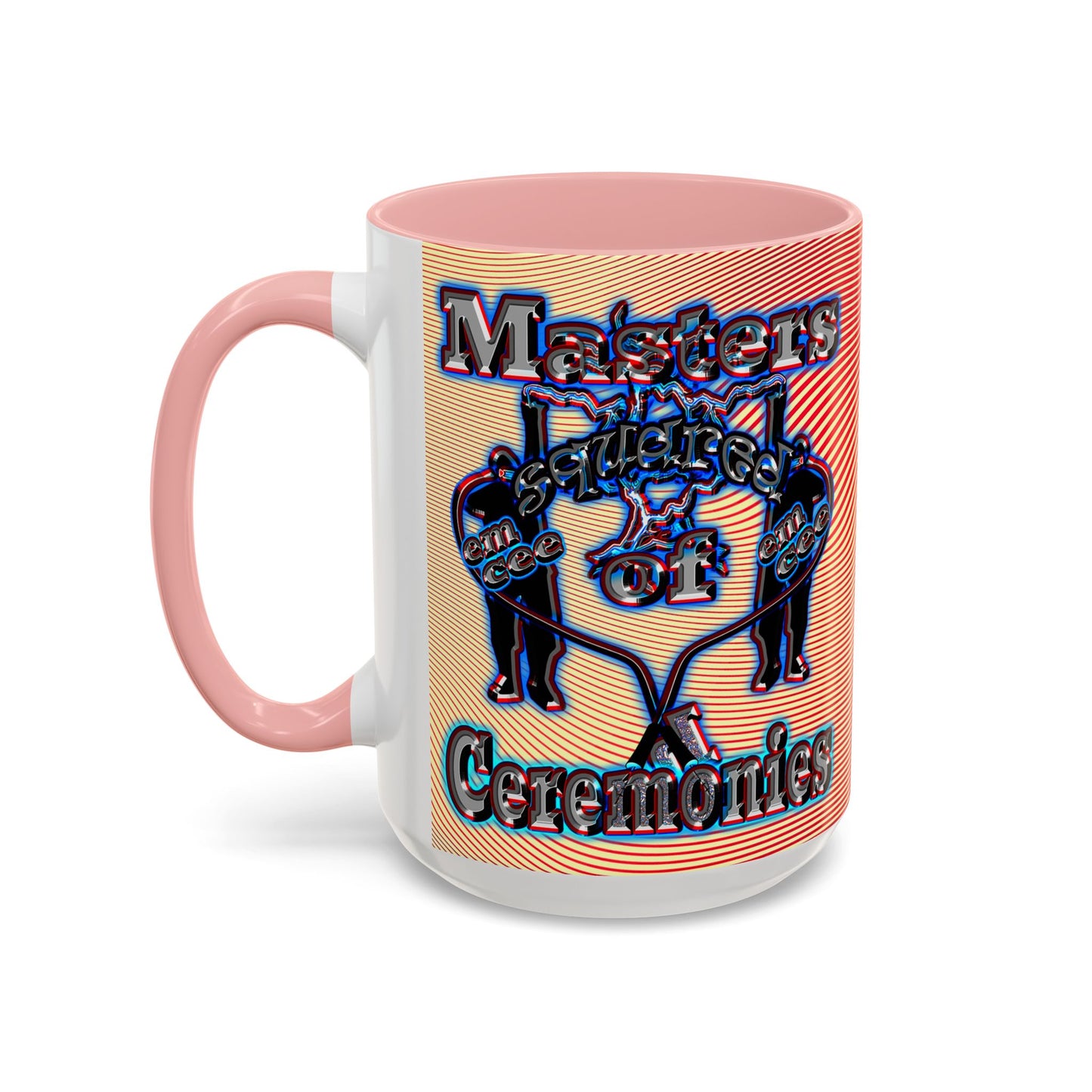 em cee squared - Accent Mug (yellow-orange wave)