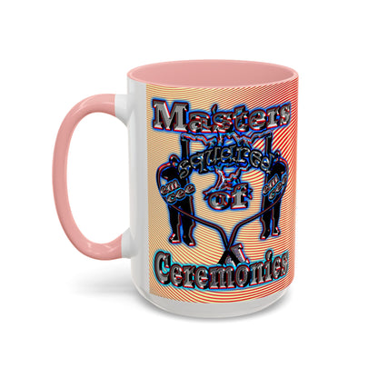 em cee squared - Accent Mug (yellow-orange wave)