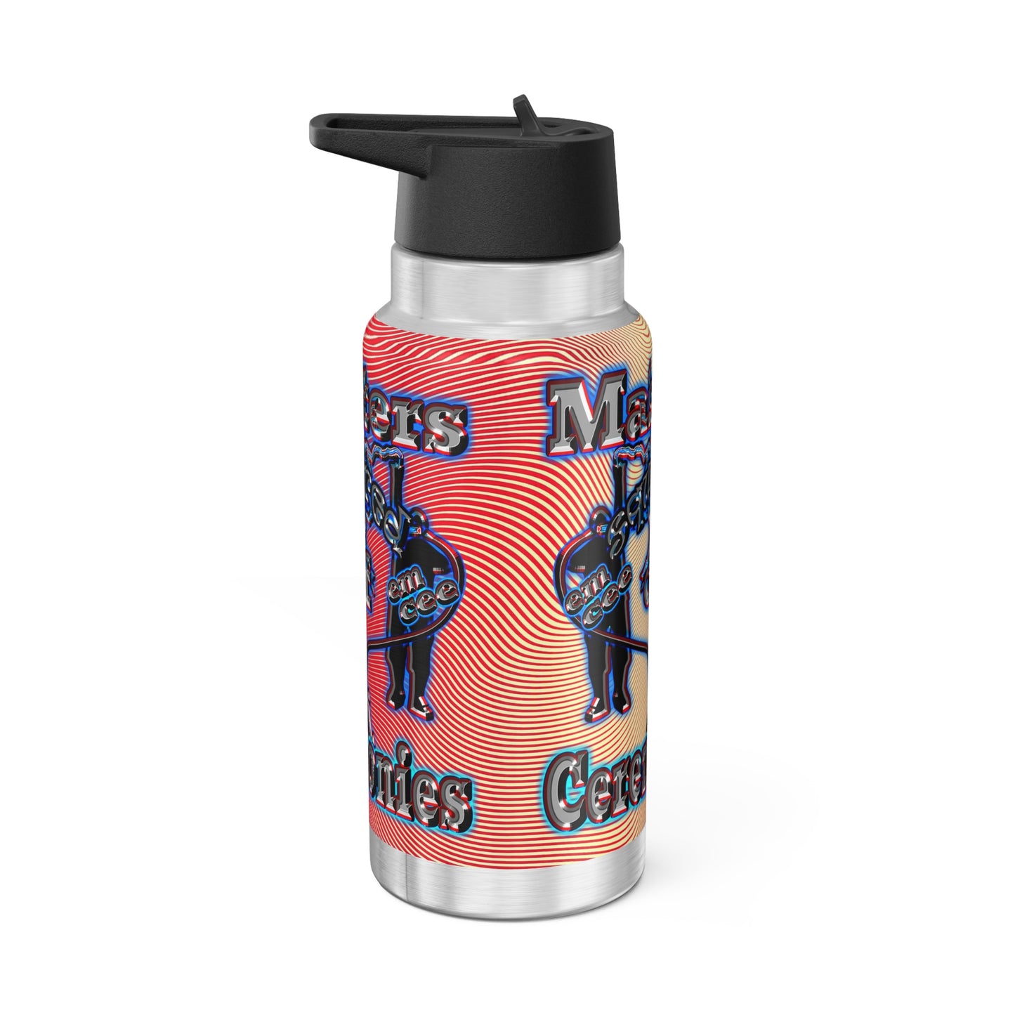 em cee squared - Gator Tumbler, 32oz (yellow-orange wave)