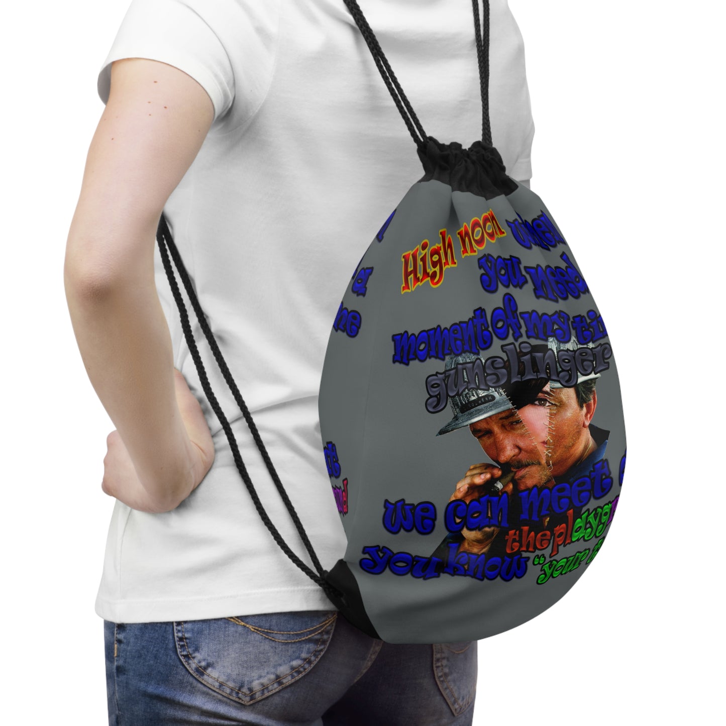 high noon - Drawstring Bag (dark grey)